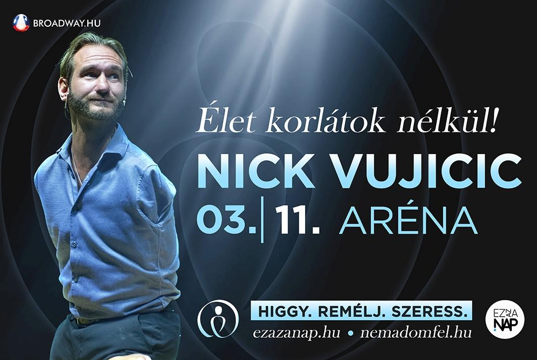 Nick Vujicic újra Magyarországon Nick Vujicic újra Magyarországra, forrás: Civil percek 2023.01.07.